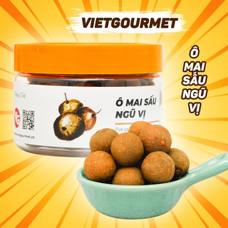 Ô mai sấu ngũ vị Vietgourmet 200g vị chua, ngọt, giòn, cay, mặn, Đặc Sản Hà Nội, đồ ăn vặt, quà tặng hấp dẫn