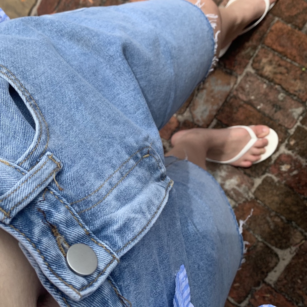 Quần jeans nữ dáng lửng cạp cao LOLLIE STUDIO QB262