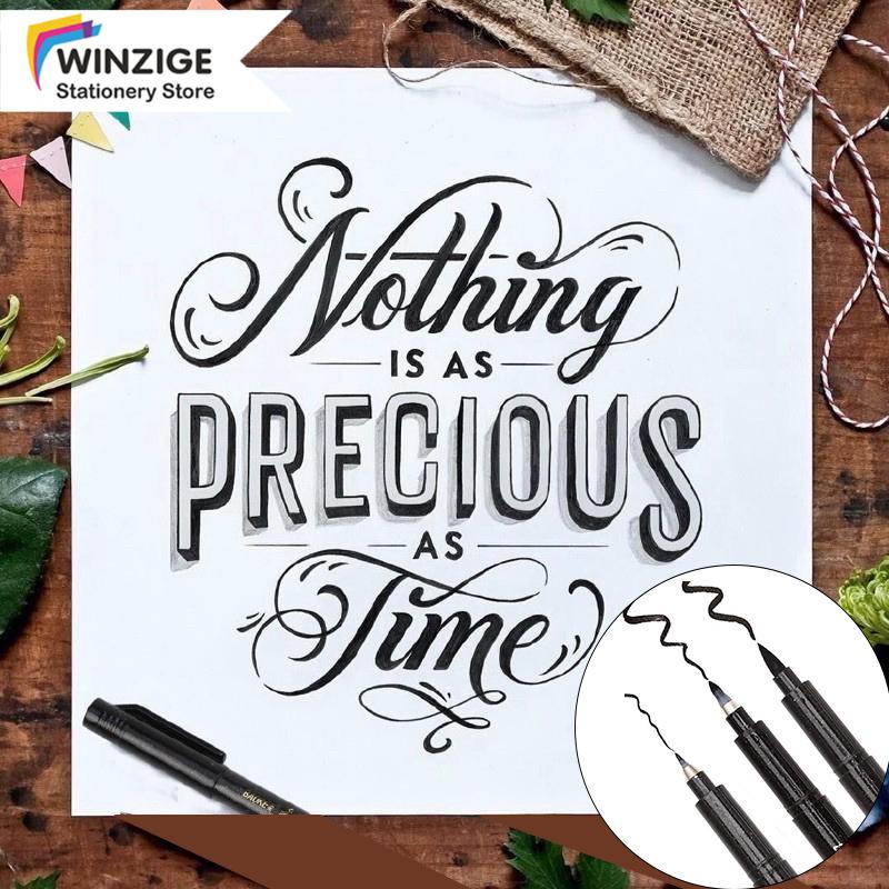 Winzige bút brush soft sign pen bút calligraphy giá rẻ bút viết chữ hán bút viết thư pháp calligraphy trang trí sổ tay nhật ký học tập cho học sinh văn phòng phẩm đồ dùng học tập