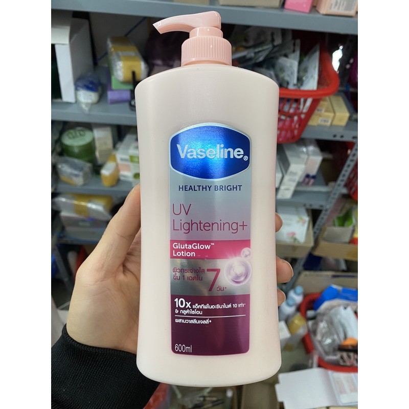 Vaseline dưỡng thể trắng da tác động 10x có chống nắng UV  Thái Lan 400-600ml