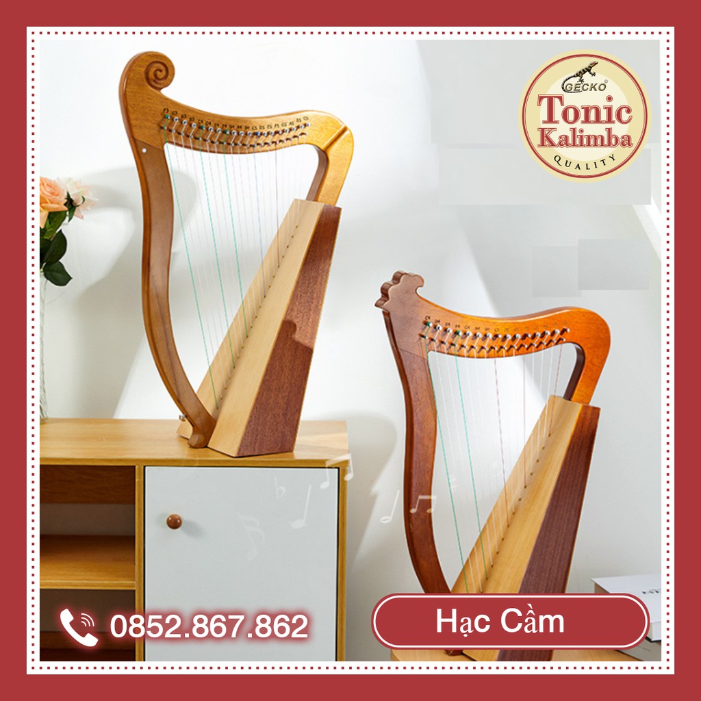 Đàn hạc 19 dây gỗ Tử Đàn Ấn Độ Tonic- Lyre phong cách Thổ Nhĩ Kỳ IM0012-W1200 Hàng chính hãng