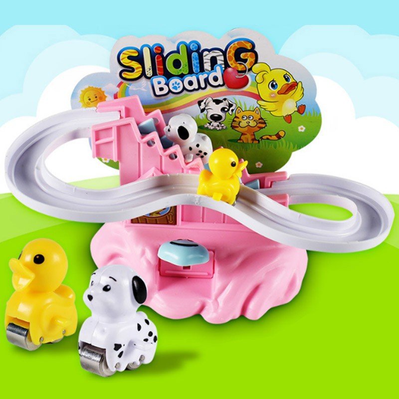 Bộ đồ chơi heo peppa, Đồ chơi trẻ em cầu trượt heo peppa