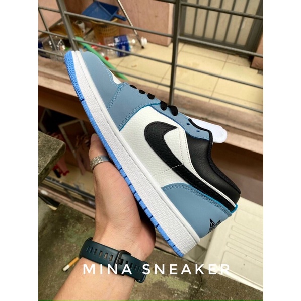 Jordan xanh dương low , giày jd1 xanh blue cổ thấp , Thể thao nam nữ sneaker