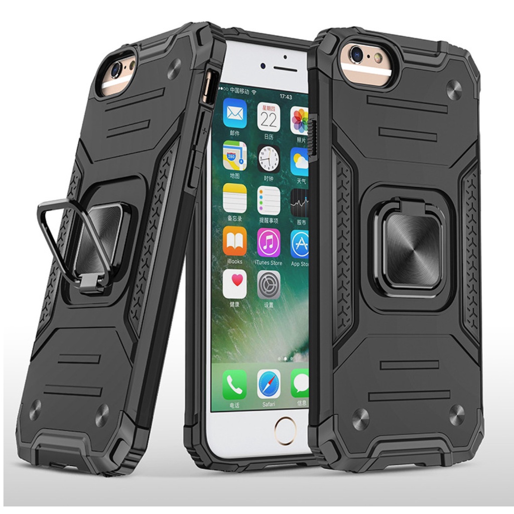Ốp chống sốc quân đội iPhone SE 2020 6 6s 7 7s 8 8G kèm nhẫn Iring làm giá đỡ