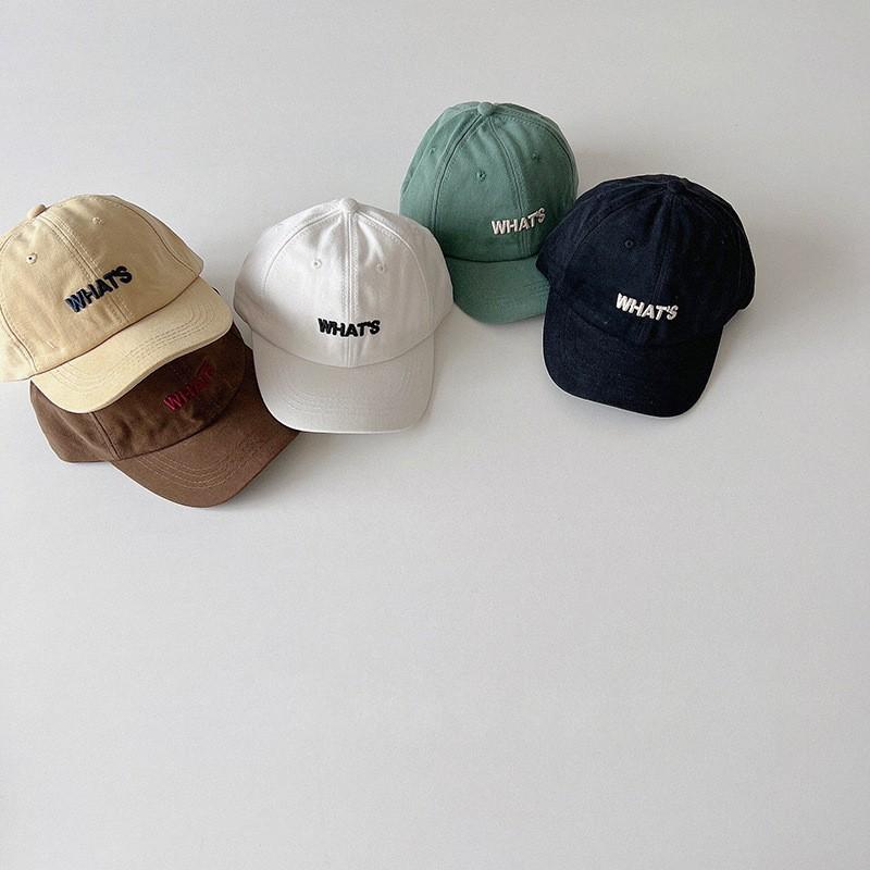 Mũ lưỡi trai chữ What'scho bé từ 3 đến 6 tuổi