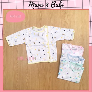 Áo Sơ Sinh Cho Bé Tay Dài Kiểu Cúc Lệch JOU BABY