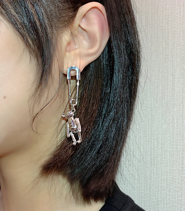 Bông Tai Hình Gấu Phong Cách Hip Hop Thời Trang 22630