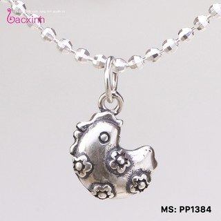 Mặt đeo dây chuyền, lắc tay, lắc chân cho bé 12 con giáp bạc Thái 925 Bạc Xinh Huệ Ngân - Quà tặng tuổi Dậu PP1384-MDC