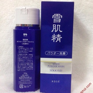 Sữa rửa mặt Kose Sekkisei White Powder Wash