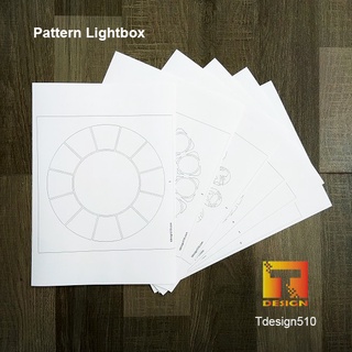 Đèn giấy Đèn ngủ Handmade - Bản in chưa cắt - Pattern Paper cut Light box 3D Shadow box Templates Tranh đèn trang trí