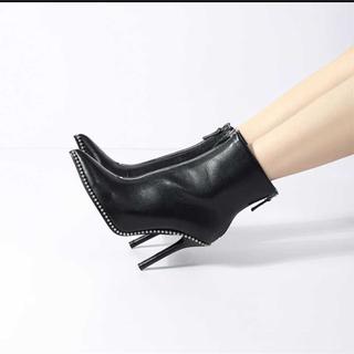 [Hàng Order] Boot Da cao cấp viền đá ( kèm ảnh thật vs Fb)