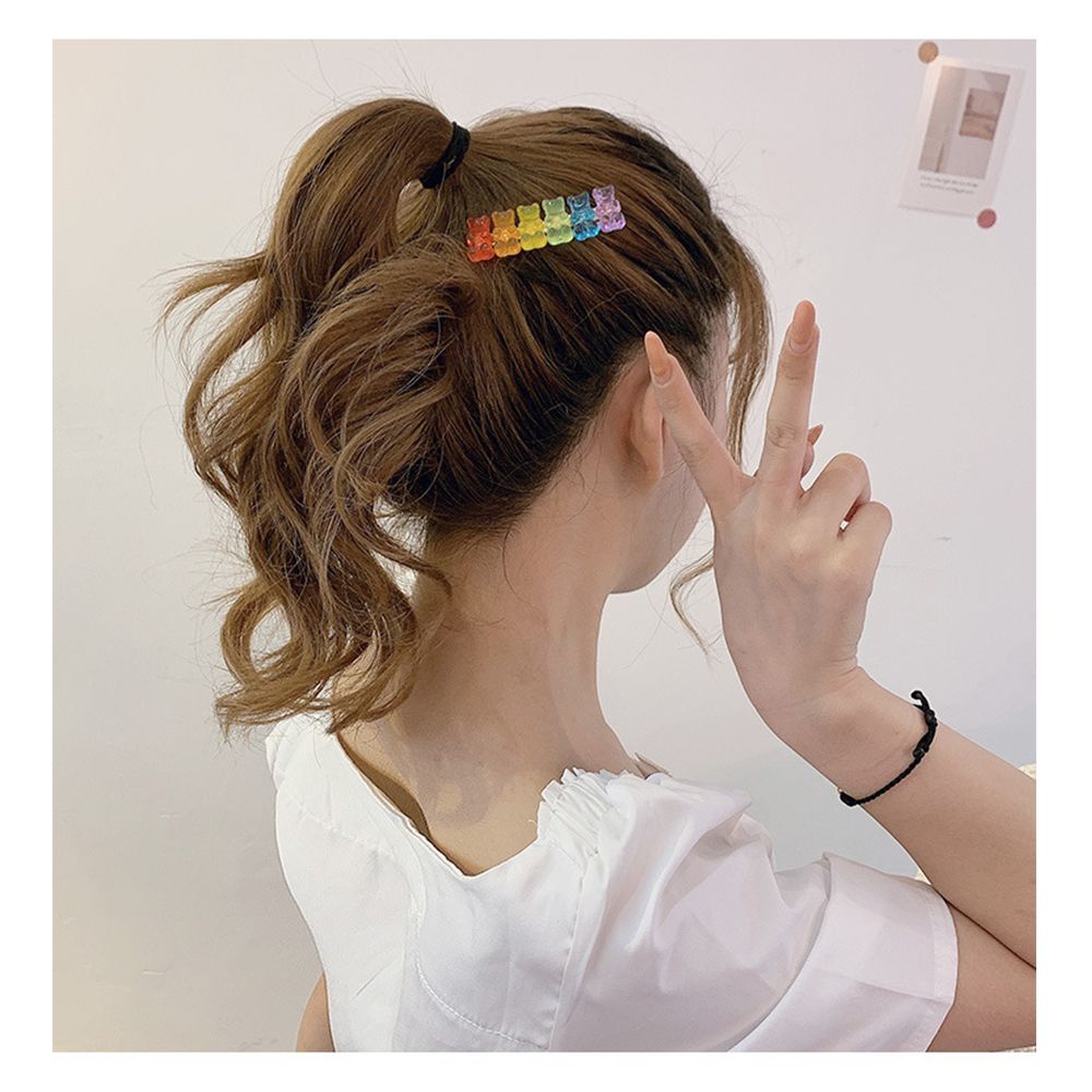 Kẹp Tóc Hình Gấu Nhiều Màu Sắc Dễ Thương Cho Nữ