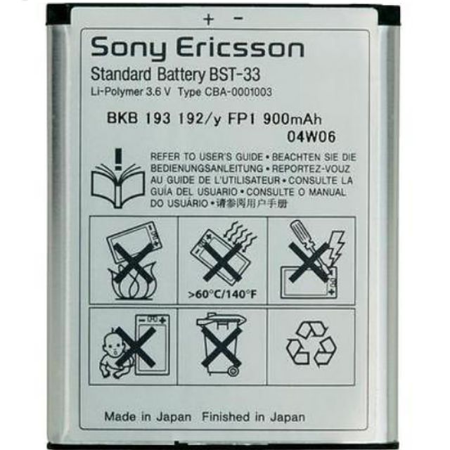 Pin sony bst 33