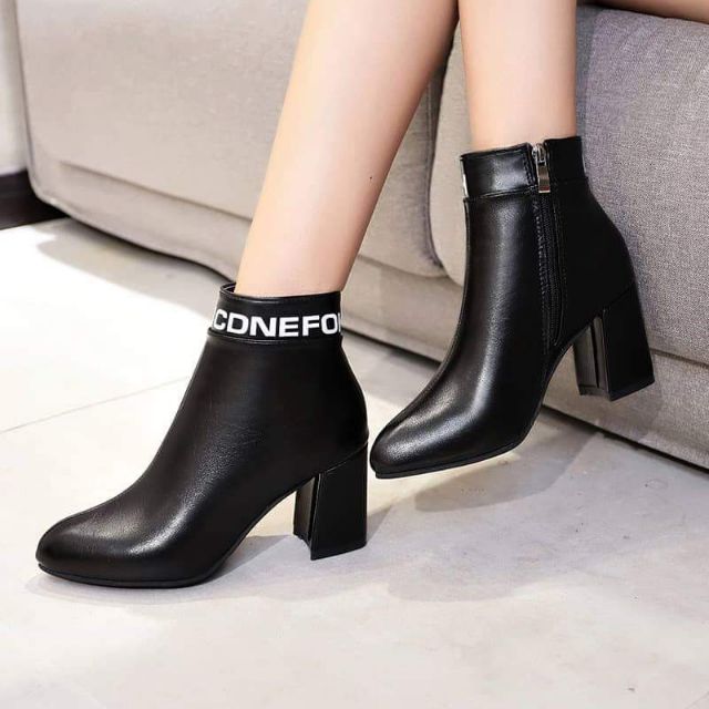 Boot da chữ gót trụ 7p