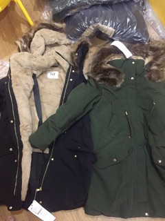 (Oder) áo parka zara xuất-kèm ảnh thật