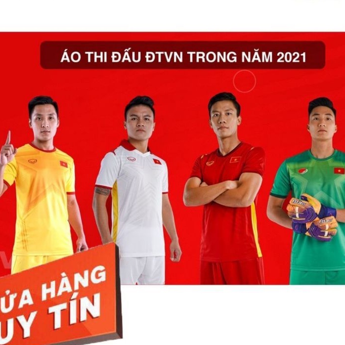 Quần áo bóng đá,áo đá banh Đội Tuyển Việt Nam 2021-2022 Vải thun lạnh cao cấp