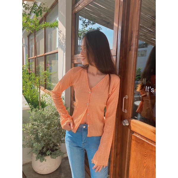 Áo croptop tay dài REVER CLOTHINGS Colorpop Top