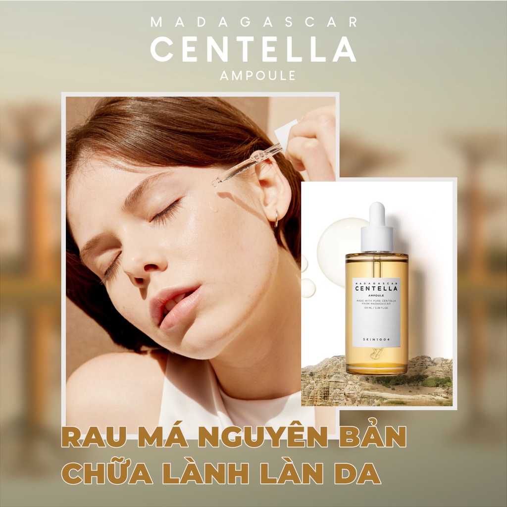 Tinh Chất Rau Má Giảm Mụn Và Làm Dịu Dành Cho Da Nhạy Cảm Skin1004 Madagascar Centella Ampoule 30ml