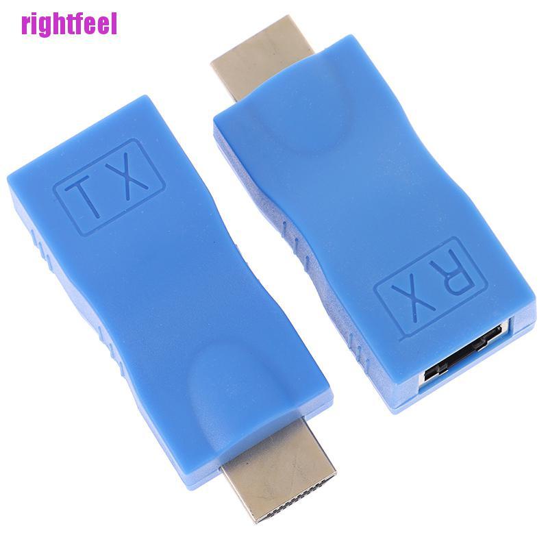 Bộ 2 Đầu Chuyển Đổi Hdmi Sang Rj45 Cat 6-Net Màu Xanh Dương