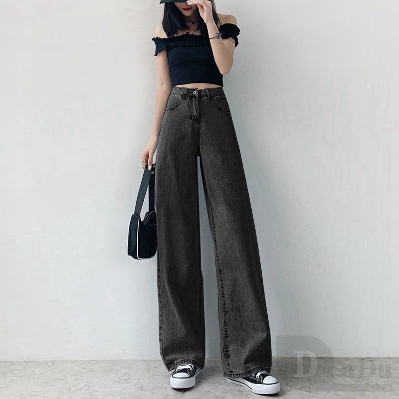 Quần Jeans Nữ Lưng Cao Ống Loe 3 Màu Size S-5Xl