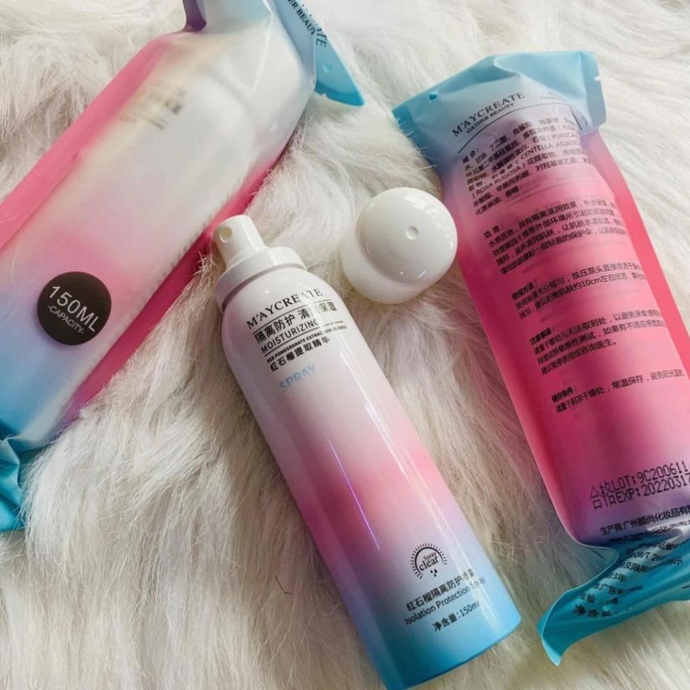 Xịt Chống Nắng Trắng Da MayCreate 150ml