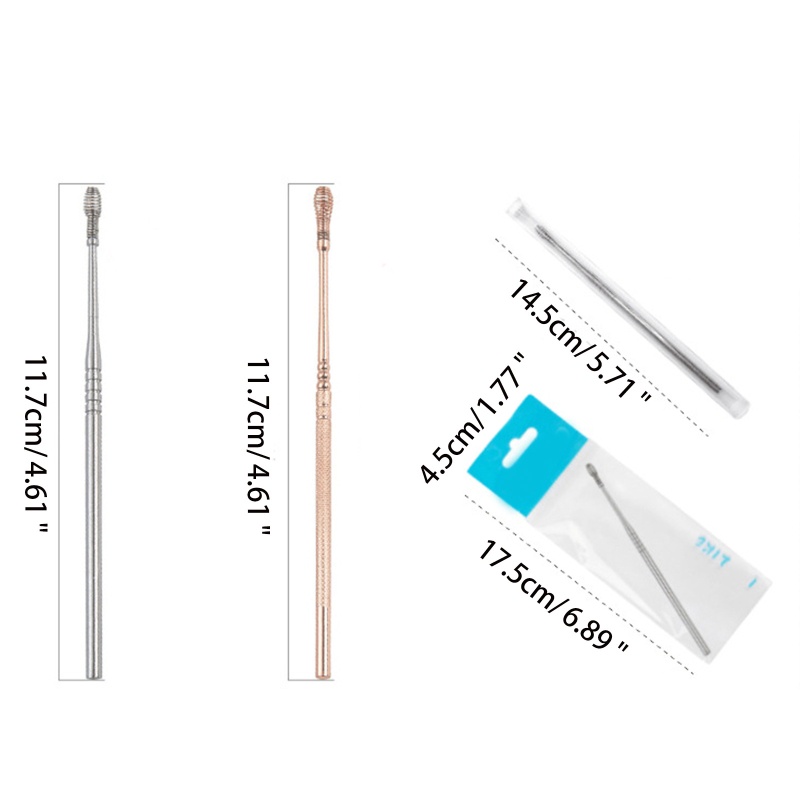 Muỗng Lấy Ráy Tai Dạng Xoắn Ốc Bằng Thép Không Gỉ Đa Năng Chăm Sóc Làm Đẹp Cho Nữ YOUYO