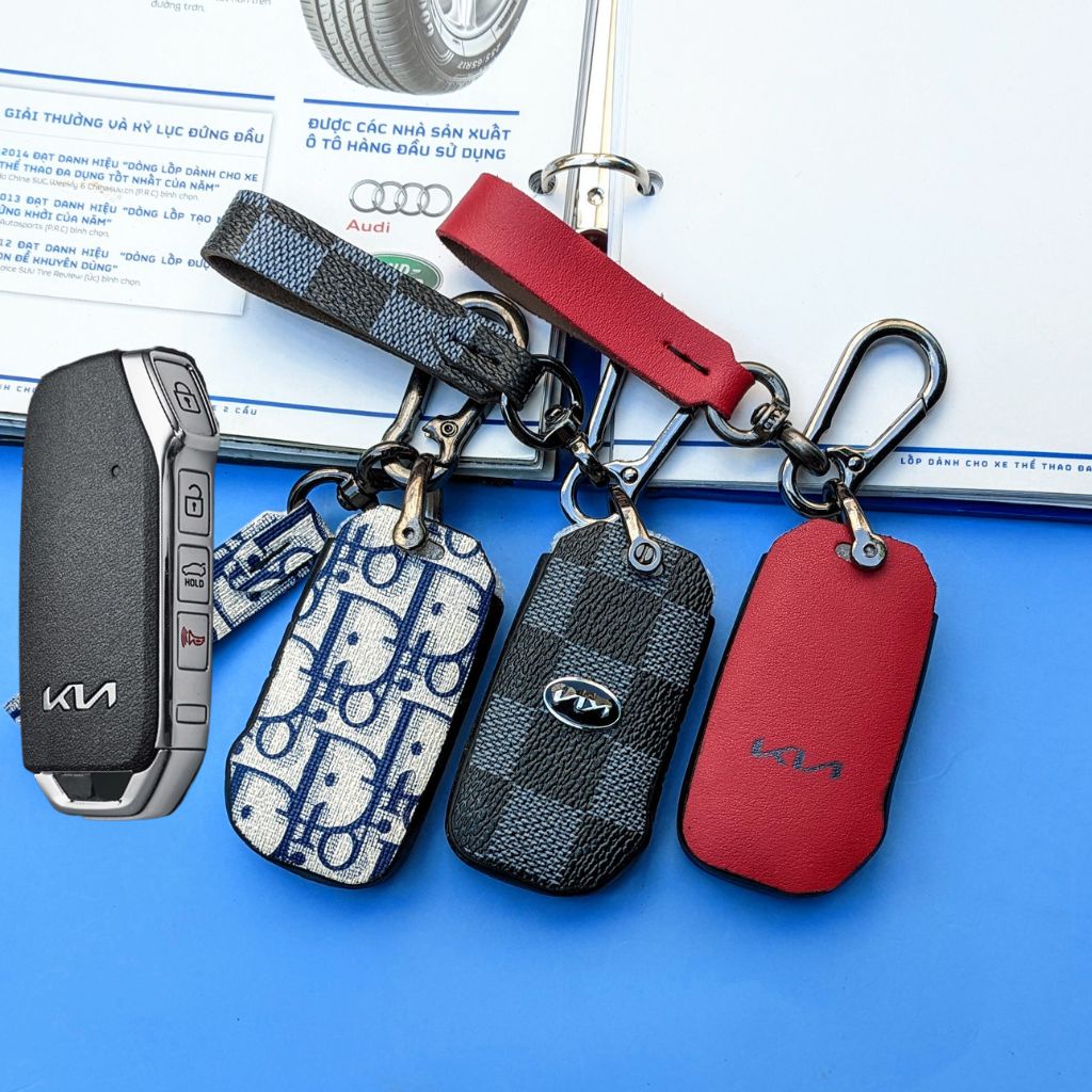 Bao da chìa khoá Kia K3,K5,Cerato Sorento,Bao da chìa khoá cerato ,Bao da chìa khoá kia k5 4 nút bấm