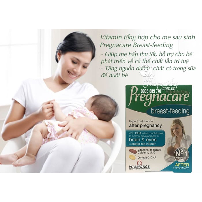 Vitamin sau sinh Pregnacare cho mẹ sau sinh – Viên uống lợi sữa bổ sung vitamin tổng hợp cho nữ 84 Viên