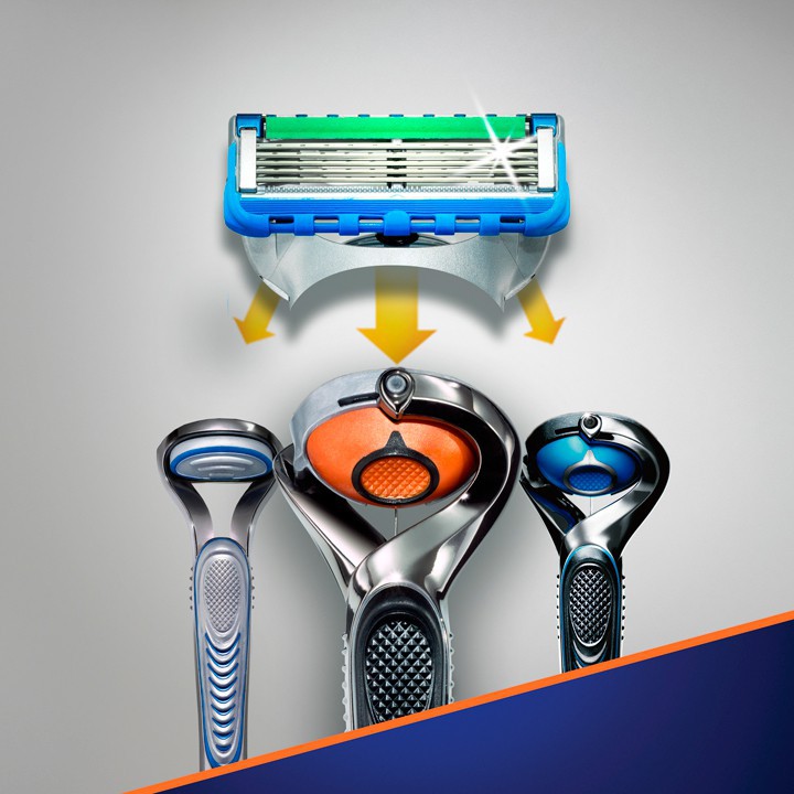 Vỉ gồm 8 lưỡi dao cạo râu Gillette Fusion Proglide của Đức