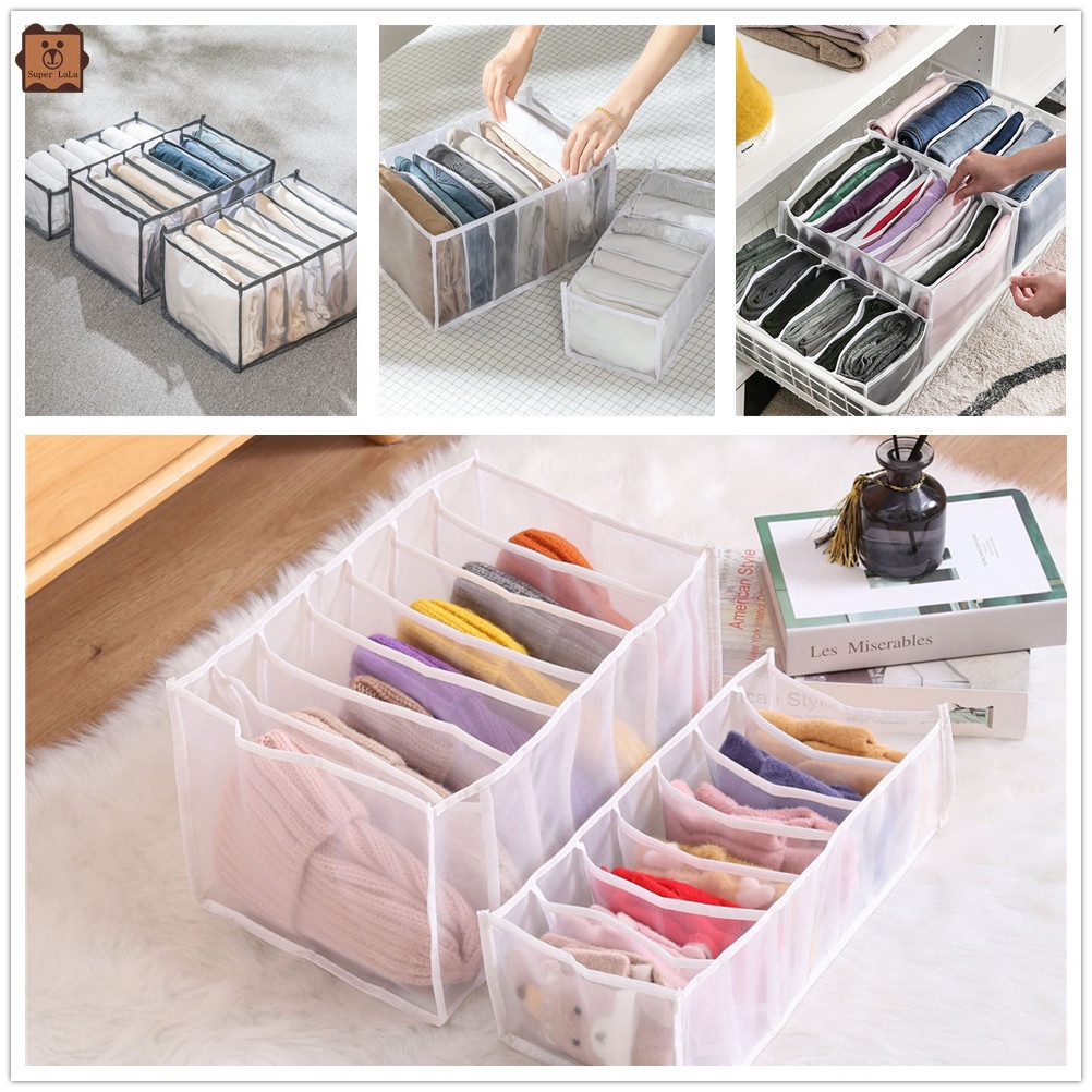 1 Hộp đựng quần áo có nhiều ngăn có thể gấp gọn tiện lợi