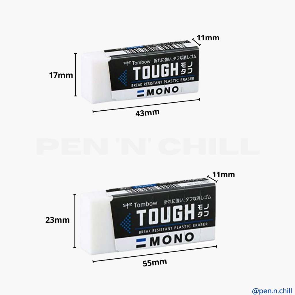 Gôm tẩy siêu cứng chống vỡ vụn Tombow Mono Tough