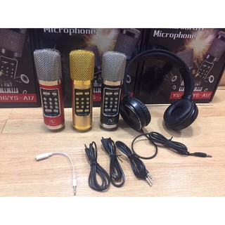 Micro LiveStream Thu Âm Karaoke YS-A16/ YS-A17 => Thay thế soundcarrd và micro thu âm