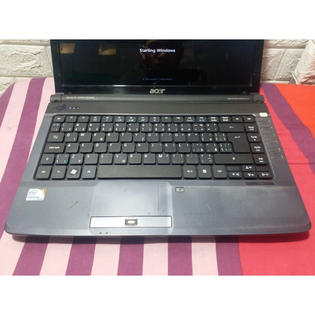 Laptop Acer 4736 Core2duo cpu7450 ram 4gb oor320 good dùng để làm việc,học tập