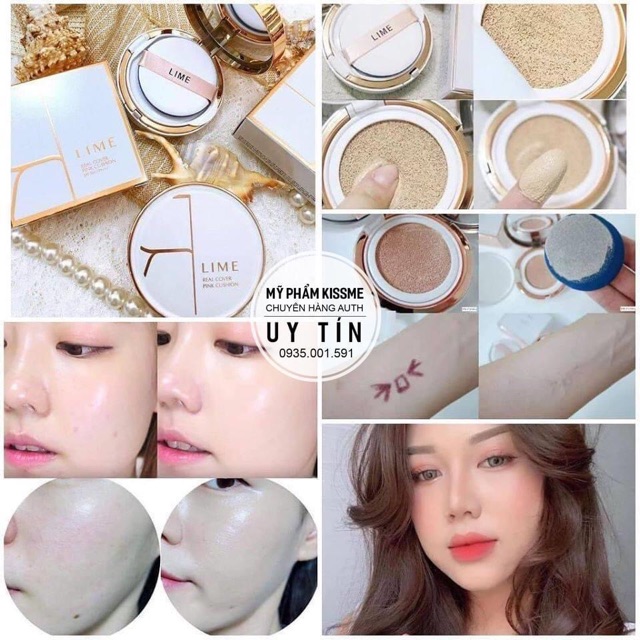 PHẤN NƯỚC LIME REAL COVER PINK CUSHION | BigBuy360 - bigbuy360.vn