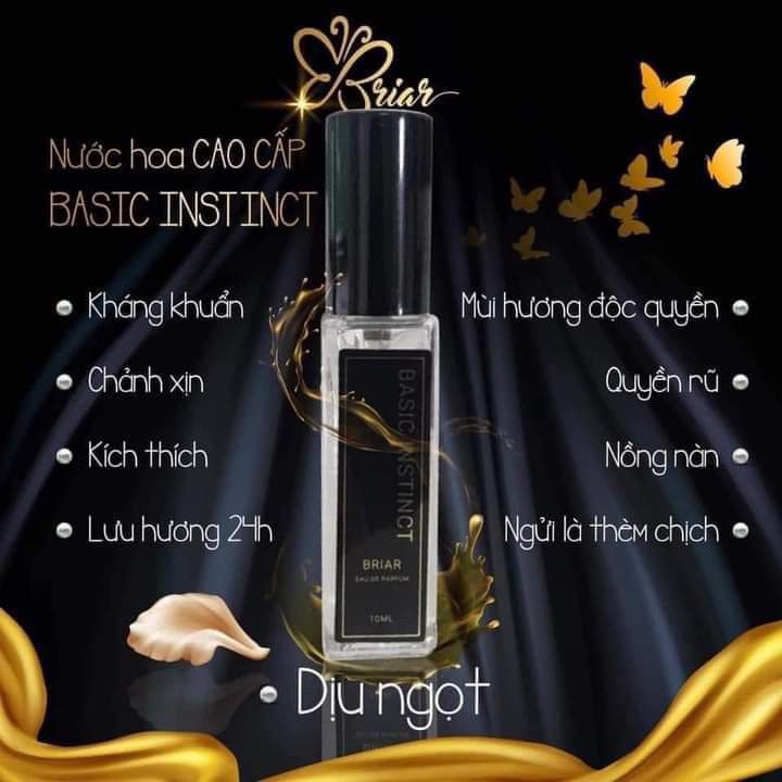 Nước Hoa Vùng Kín Briar Siêu Lưu Hương Quyến Rũ, Cân Bằng Độ PH - Basic Instinct chính hãng