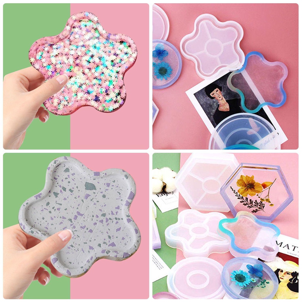 Set 3 Khuôn Làm Đế Lót Ly Tiện Dụng