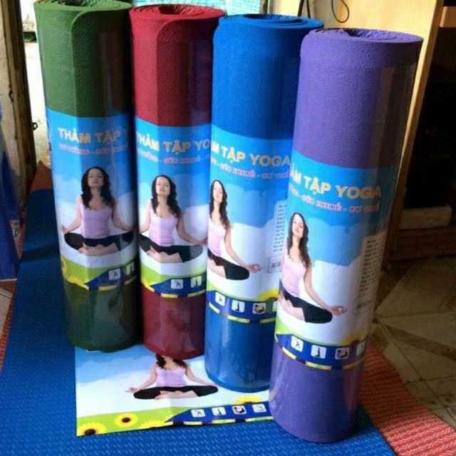 Thảm tập yoga Âu Lạc(tặng kèm túi đựng)