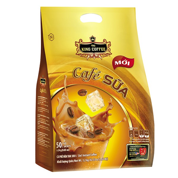 E - Cà Phê Sữa King Coffee 50Gói*24G