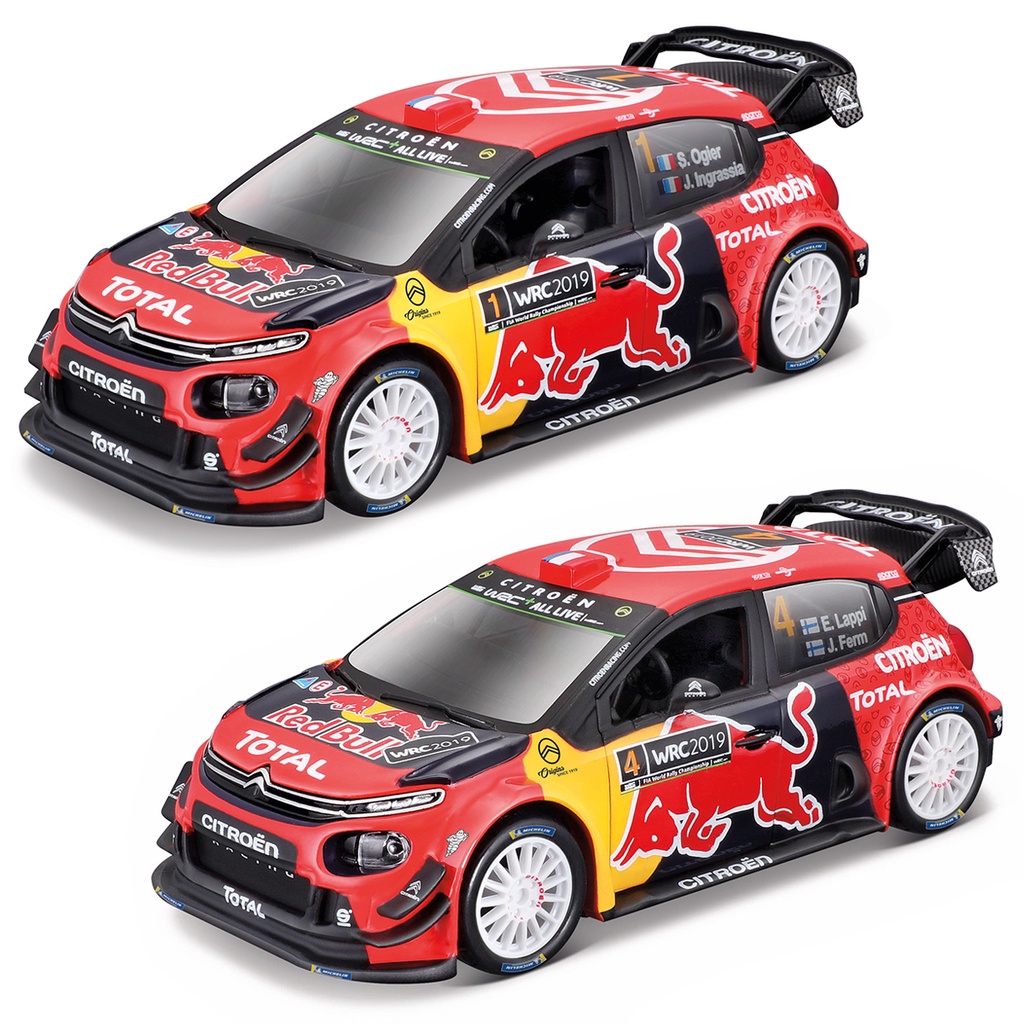 Mô hình xe ô tô BBURAGO Citroen C3 Wrc 2019 tỉ lệ 1:32