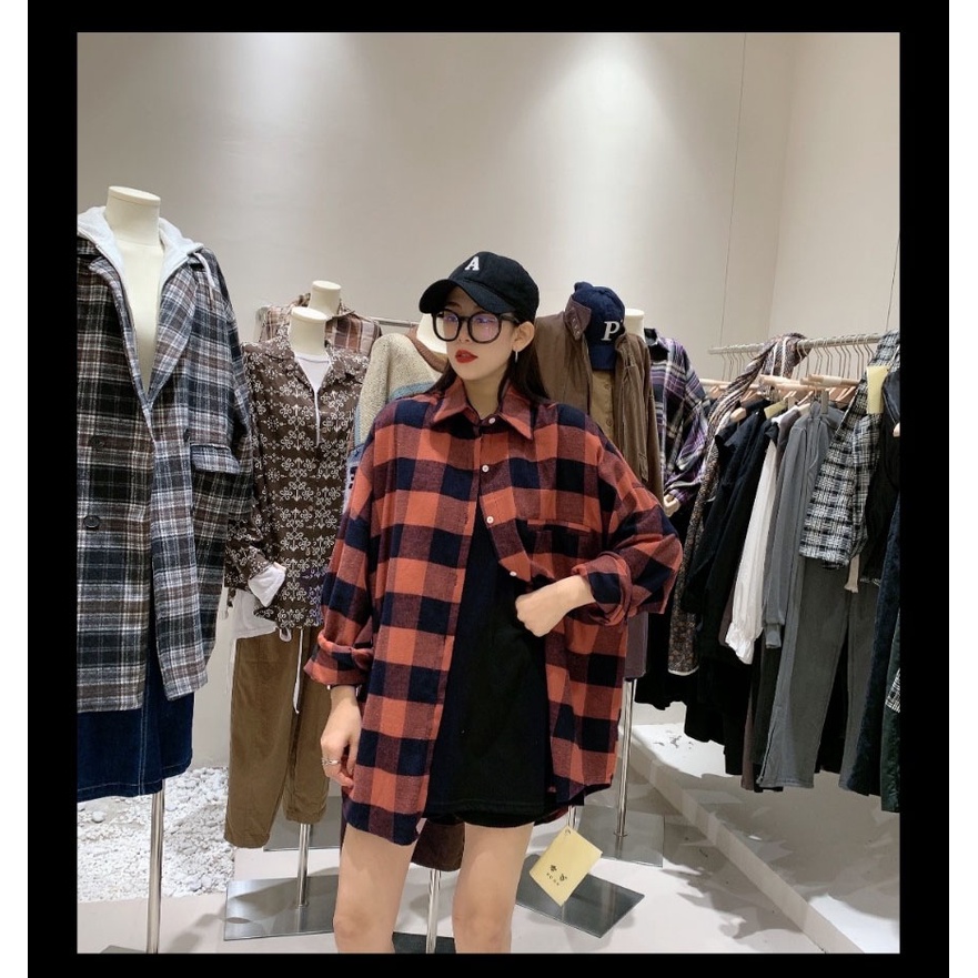 Áo Sơ mi Flannel CVC - Giá sỉ unisex