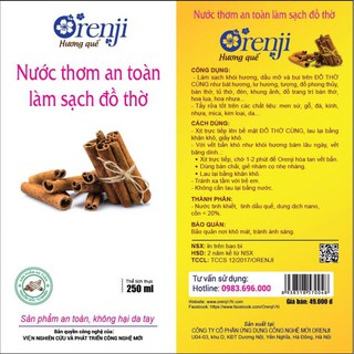 Làm sạch bàn thờ hương quế/hương Bưởi Orenji - Tuyển đại lý toàn quốc