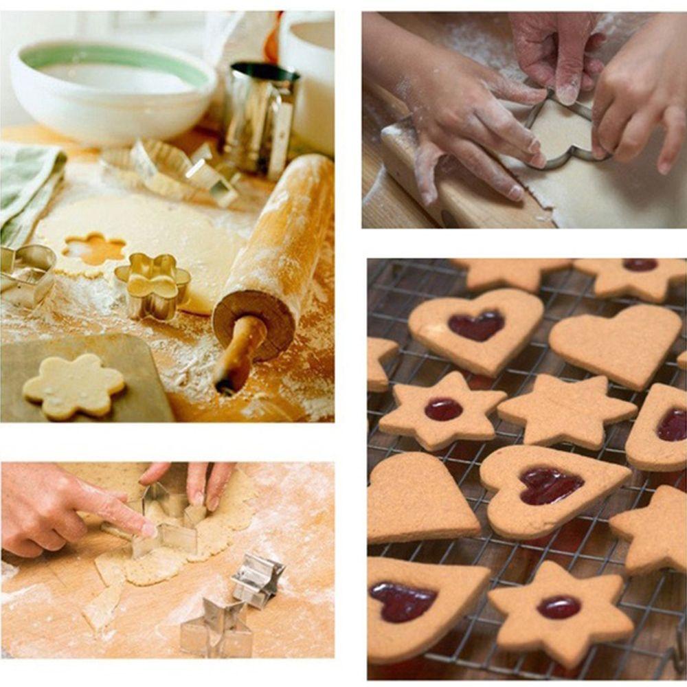 DIACHAVN Bộ 24 Khuôn Cắt Làm Bánh Quy Nhiều Hình Dáng