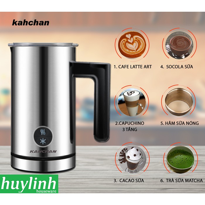 [Mã ELHAMS5 giảm 6% đơn 300K] Máy đánh sữa tạo bọt, pha cacao Kahchan EP2188 - 600ml [EP2198 mới]