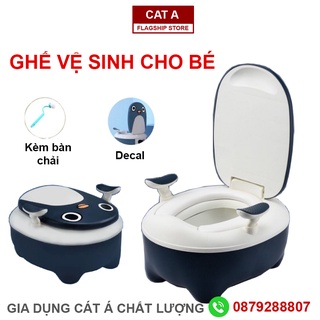 Bệt bồn cầu, bệ thu nhỏ - BỒN CẦU MINI CHO BÉ - ngăn lấy chất thải riêng, an toàn, tiện dụng [MS015]