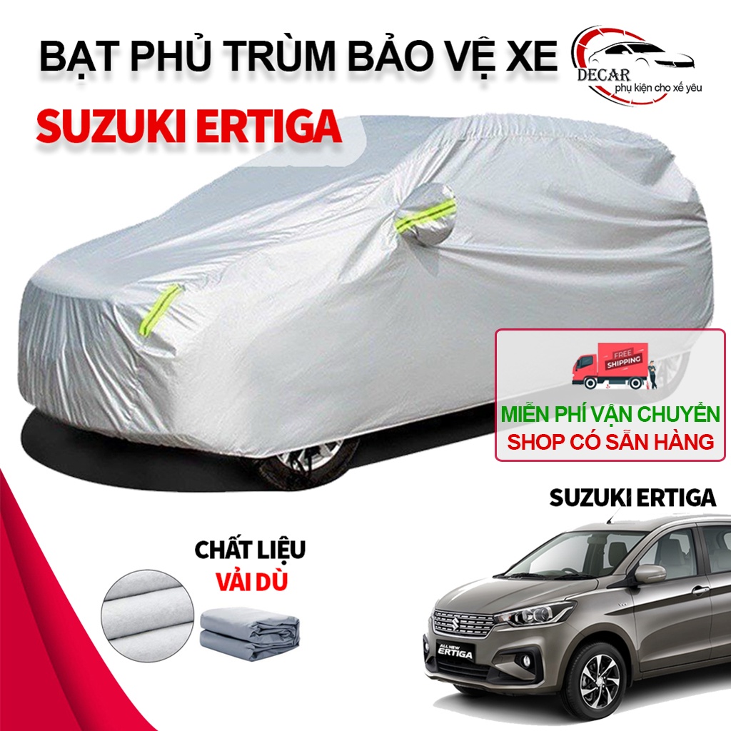 [SUZUKI ERTIGA] Bạt phủ xe ô tô 3 lớp thông minh vải dù oxford áo trùm bảo vệ xe 7 chỗ che nắng,nóng,mưa