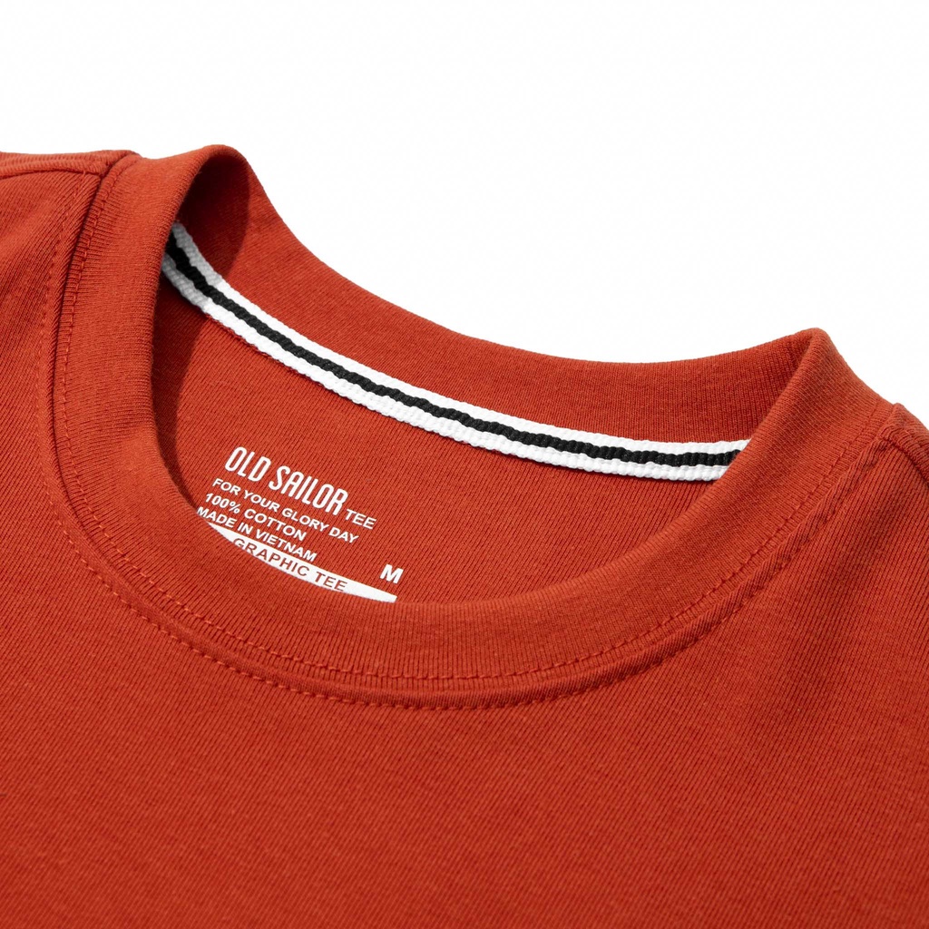 Áo Thun Nam OLD SAILOR Thiết Kế Basic Chất Vải Dệt Kim Big Size Upto 3XL