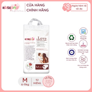 Thùng Bỉm Dán ROSE BABY Size M (156 miếng)