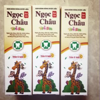 Kem Đánh Răng Dược Liệu Ngọc Châu Trẻ Em . 70g