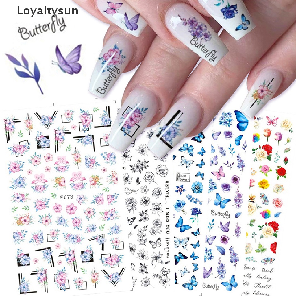 (Hàng Mới Về) Bươm Bướm Trang Trí Móng Tay