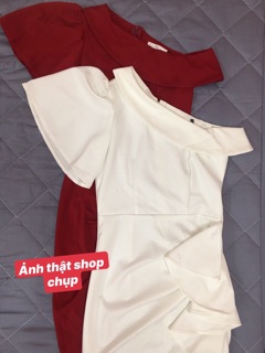 Đầm Body Lệch Vai Hàng Thiết Kế (CÓ ẢNH THẬT)